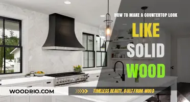 Transform Your Countertop: Achieving a Solid Wood Look