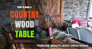 Crafting a Rustic Country Wood Table: Step-by-Step DIY Guide