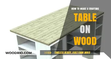 Crafting Table DIY: Build Your Own on Wood Easily