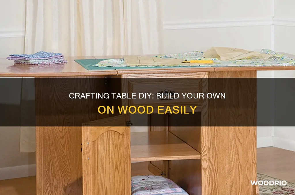 how to make a crafting table on wood