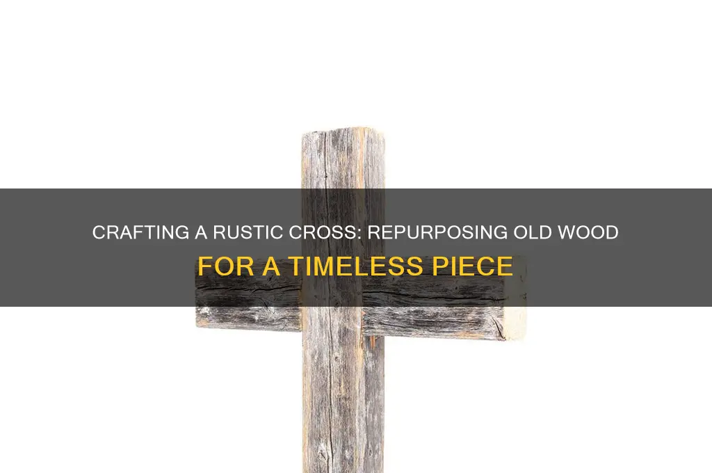 how to make a cross out of old wood