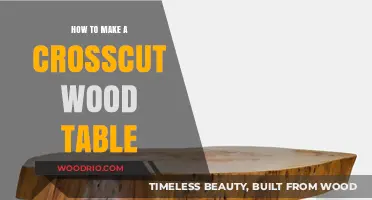 Crafting a Crosscut Wood Table: Step-by-Step DIY Guide