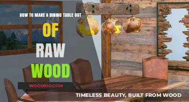 Crafting a Stunning Raw Wood Dining Table: DIY Guide