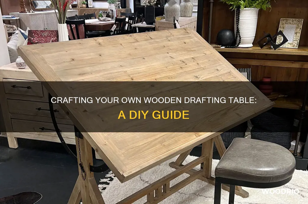 how to make a drafting table out of wood