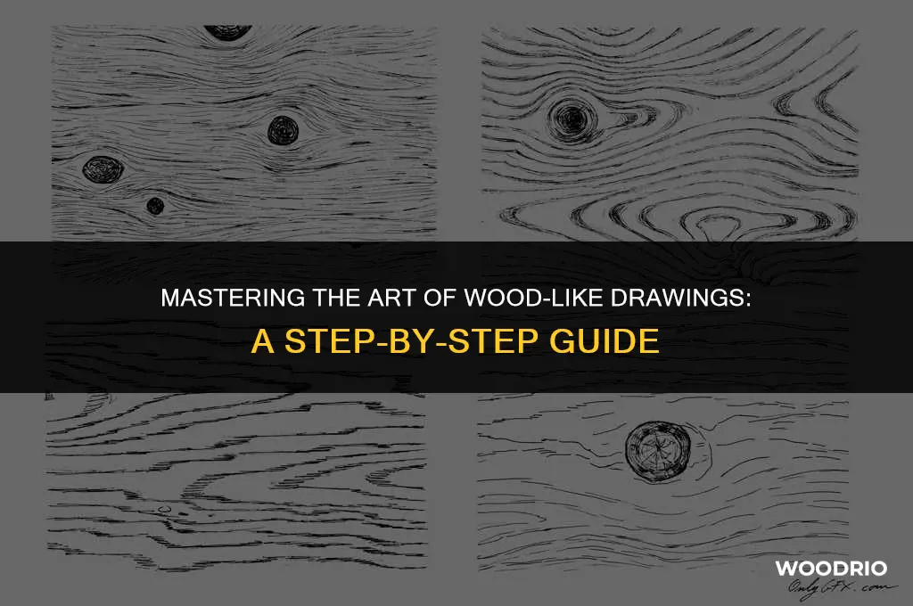 how to make a drawing look like wood
