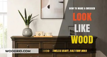 Transform Your Dresser: A Guide to Achieving a Wood-Like Finish