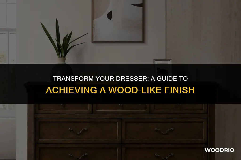 how to make a dresser look like wood