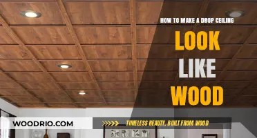 Transform Your Drop Ceiling: A Wood-Like Makeover Guide