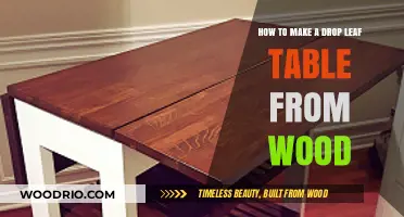 Crafting a Wooden Drop Leaf Table: DIY Guide for Beginners