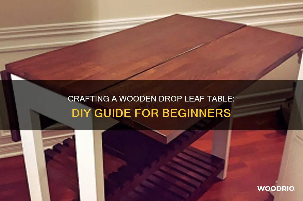 how to make a drop leaf table from wood