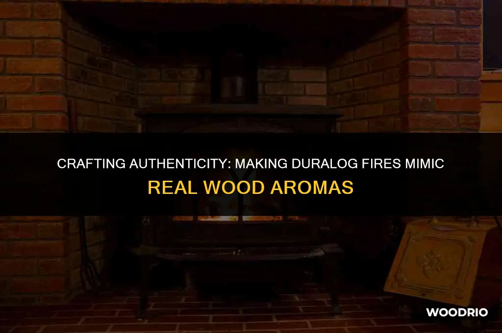 how to make a duralog fire smell like real wood