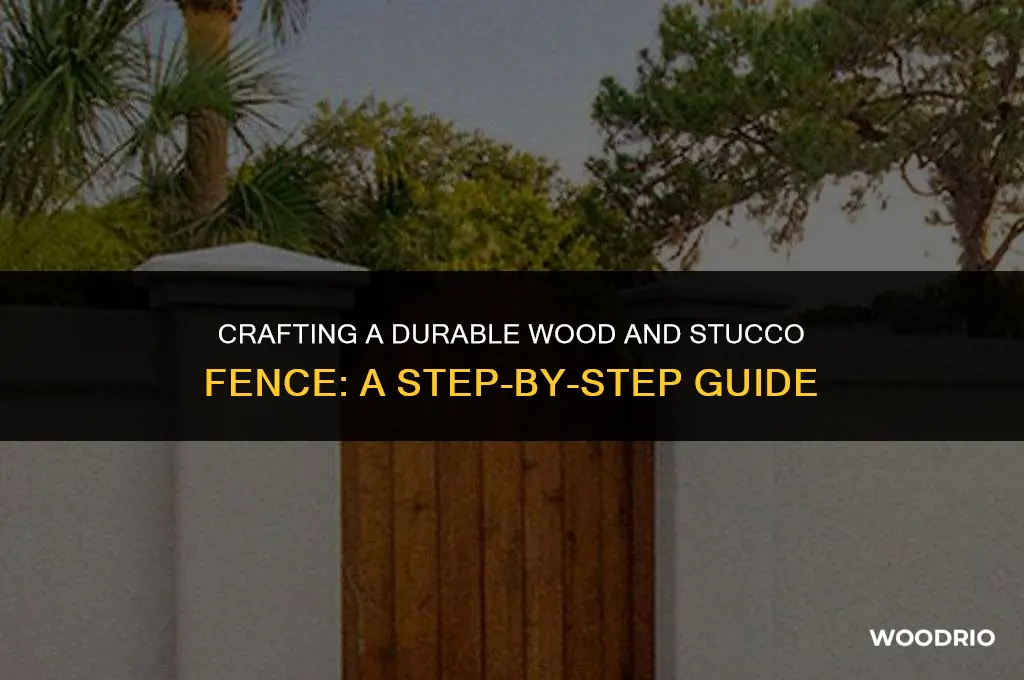 how to make a fence out of wood and stucco