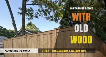 Creative DIY: Crafting a Rustic Fence from Reclaimed Wood