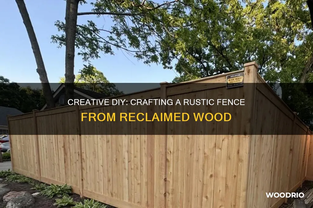 how to make a fence with old wood