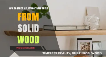 Crafting a Stunning Floating Table Shelf from Solid Wood