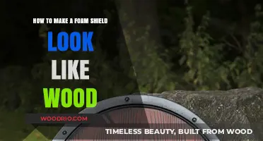 Crafting Illusion: Transforming Foam Shields into Wooden Masterpieces