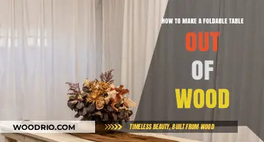 DIY Foldable Wooden Table: Easy Steps for Space-Saving Craftsmanship