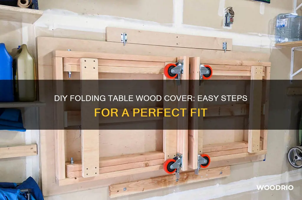 how to make a folding table wood cover