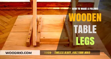 Crafting Folding Wooden Table Legs: A DIY Guide for Beginners