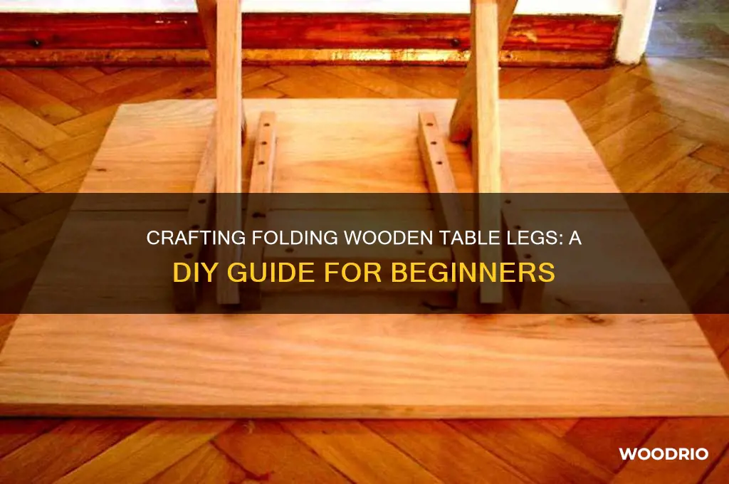 how to make a folding wooden table legs