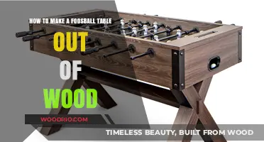 DIY Wooden Foosball Table: Crafting Fun with Woodworking Skills