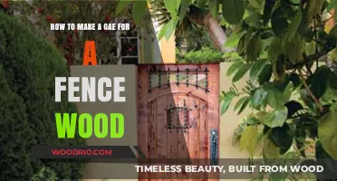 Crafting a Rustic Wooden Fence Gate: A Step-by-Step Guide