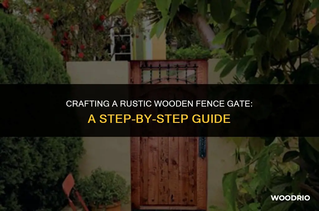 how to make a gae for a fence wood
