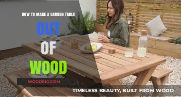 Crafting a Stunning Wooden Garden Table: DIY Guide for Outdoor Elegance