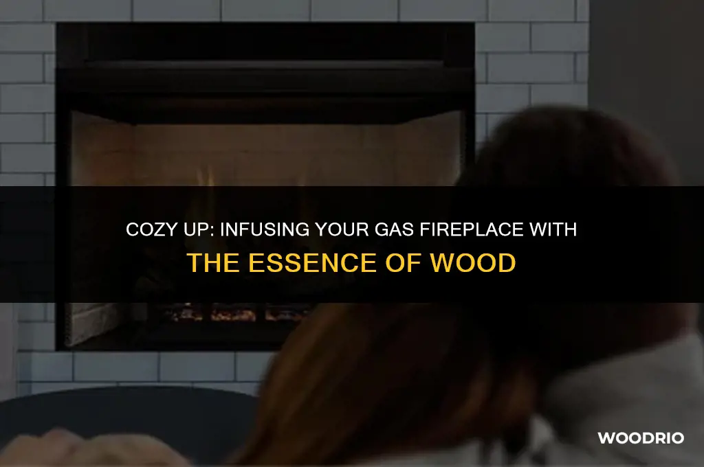 how to make a gas fireplace smell like wood