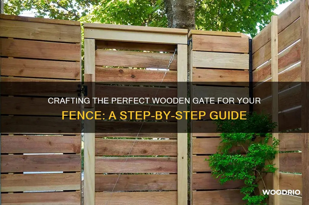 how to make a gate for a wooden fence