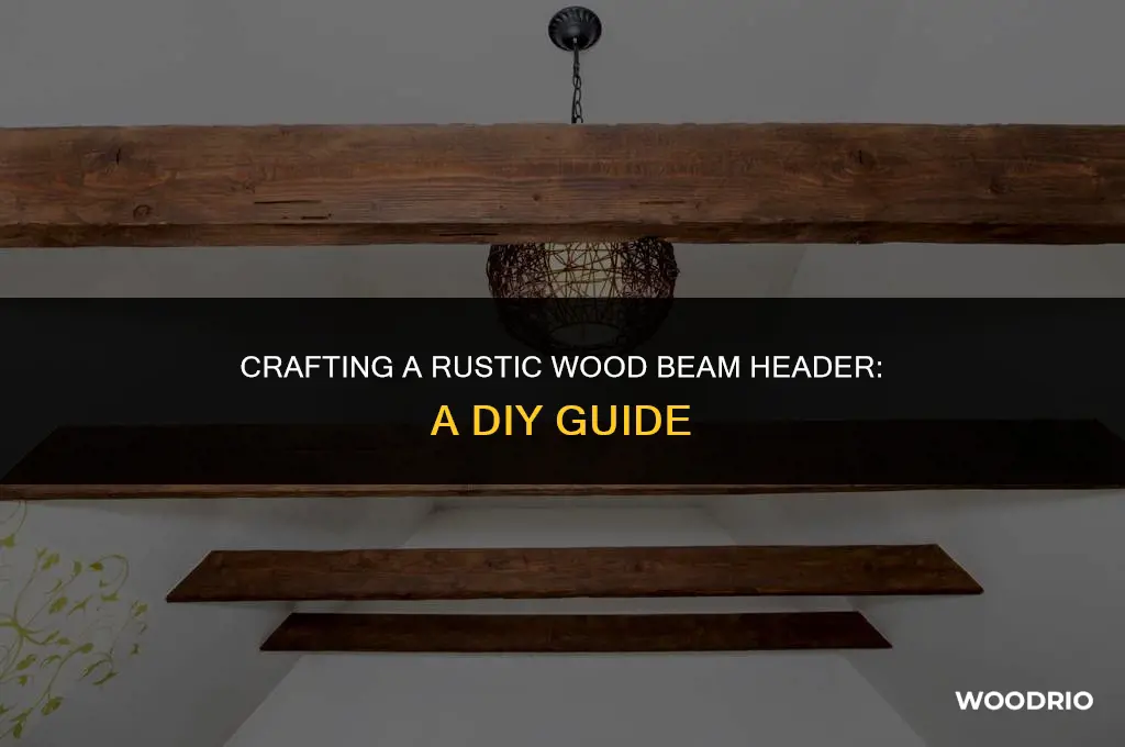 how to make a header look like a wood beam