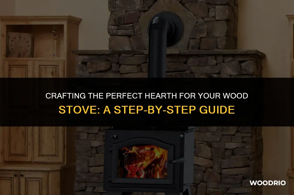 how to make a hearth for wood stove