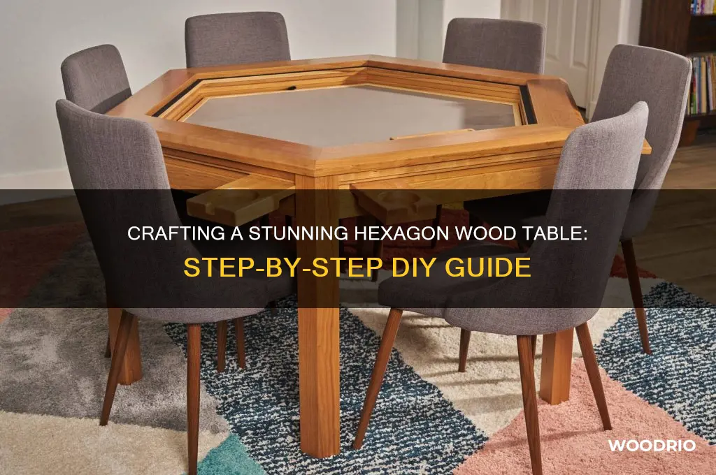 how to make a hexagon wood table