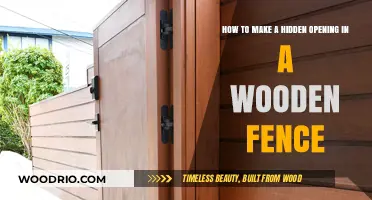 Crafting Secrecy: How to Ingeniously Conceal an Opening in Your Wooden Fence