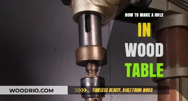 Easy Steps to Drill a Perfect Hole in Your Wood Table
