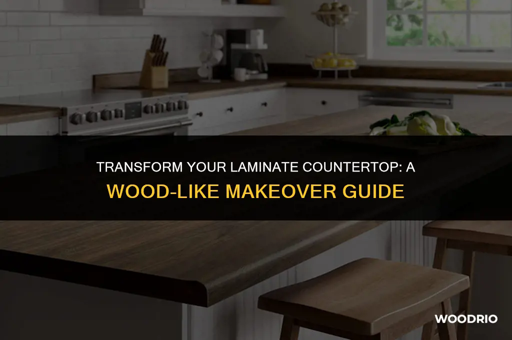 how to make a laminate countertop look like wood