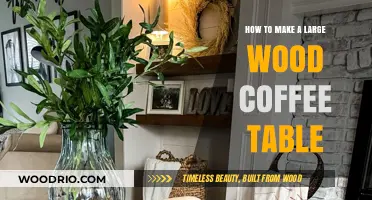 Crafting a Stunning Large Wood Coffee Table: DIY Guide