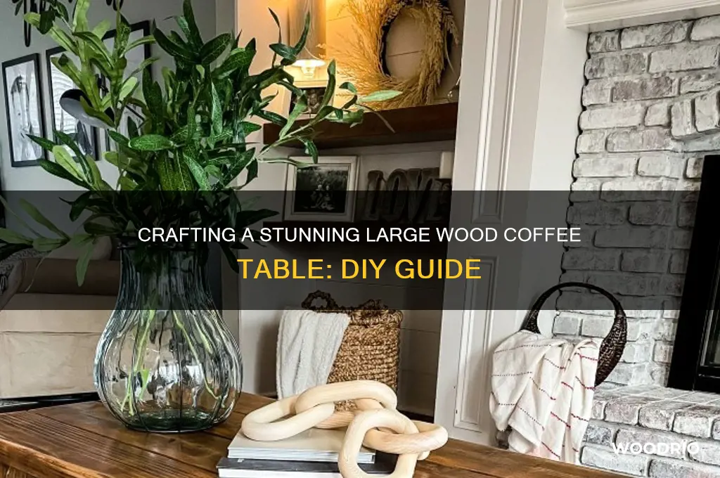 how to make a large wood coffee table