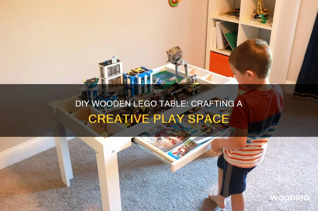how to make a lego table out of wood