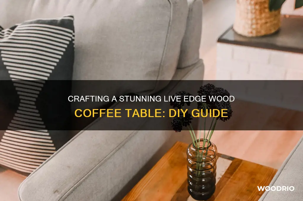 how to make a live edge wood coffee table