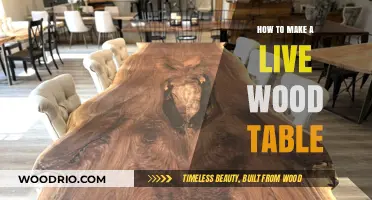 Crafting a Stunning Live Edge Wood Table: Step-by-Step Guide