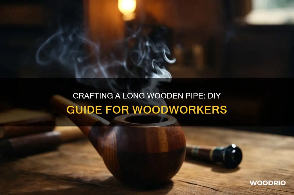 how to make a long pipe out of wood
