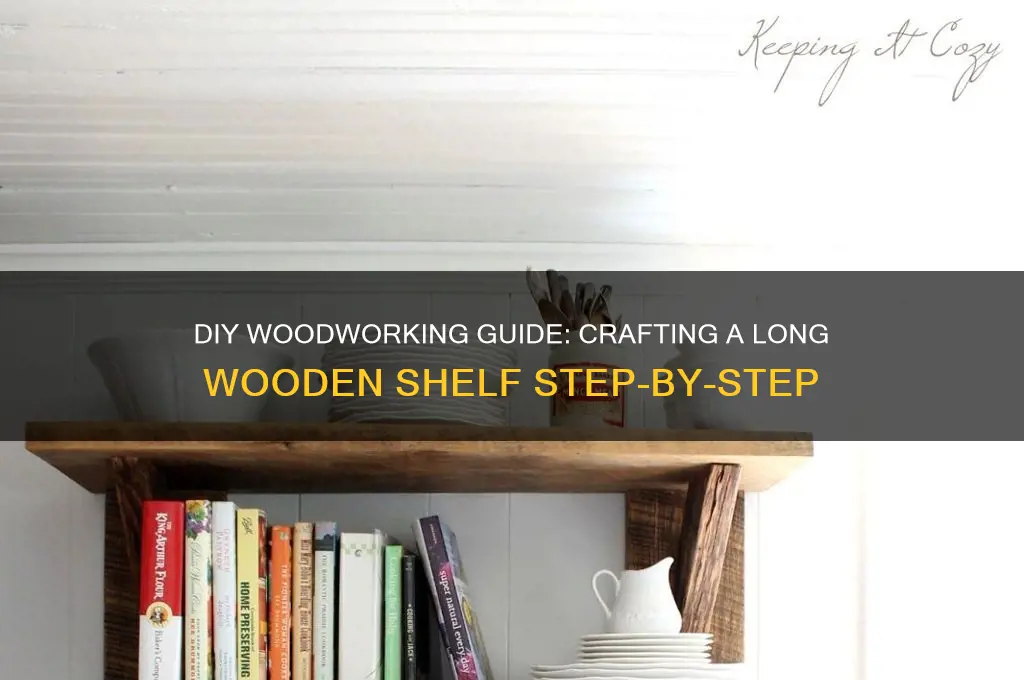 how to make a long shelf out of wood