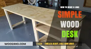 Crafting a Sleek, Long Simple Wood Desk: DIY Guide