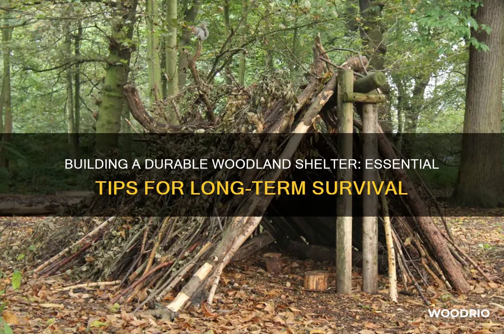 how to make a long term shelter in th woods