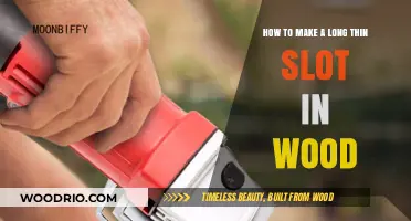 Mastering Woodworking: Techniques for Cutting Precise Long Thin Slots in Wood
