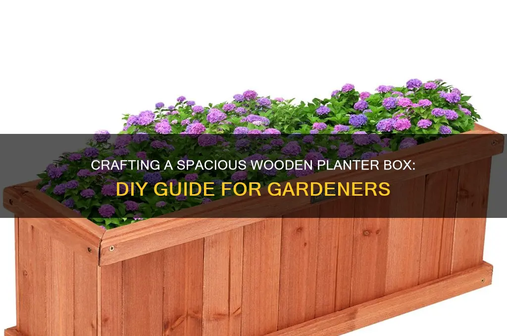 how to make a long wooden planter box