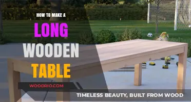 Crafting a Stunning Long Wooden Table: Step-by-Step DIY Guide