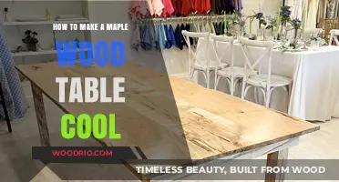 Crafting a Stylish Maple Wood Table: Creative Tips and Tricks