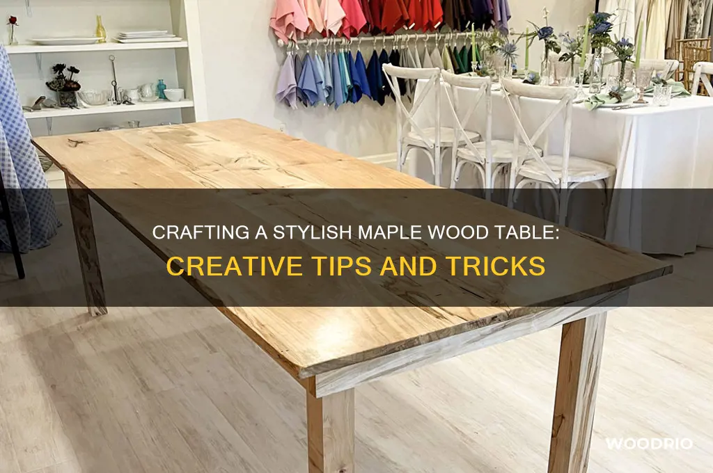 how to make a maple wood table cool